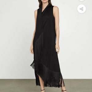 BCBG Asymmetric Fringe Dress